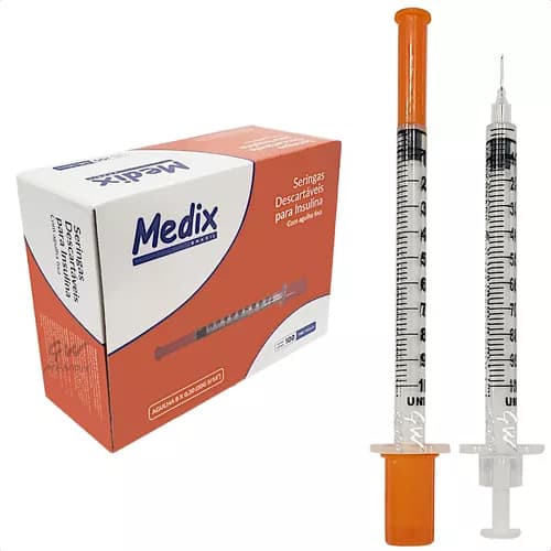 SERINGA INSULINA C/AG FIXA 12.7X0.33 1ML (29G)