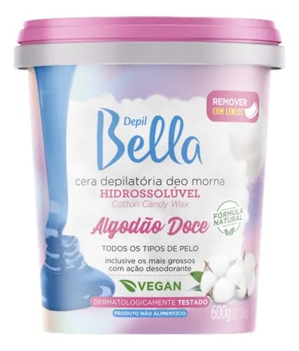 PA1918|DBELLA CERA HIDRO. ALGODAO DOCE 600 G