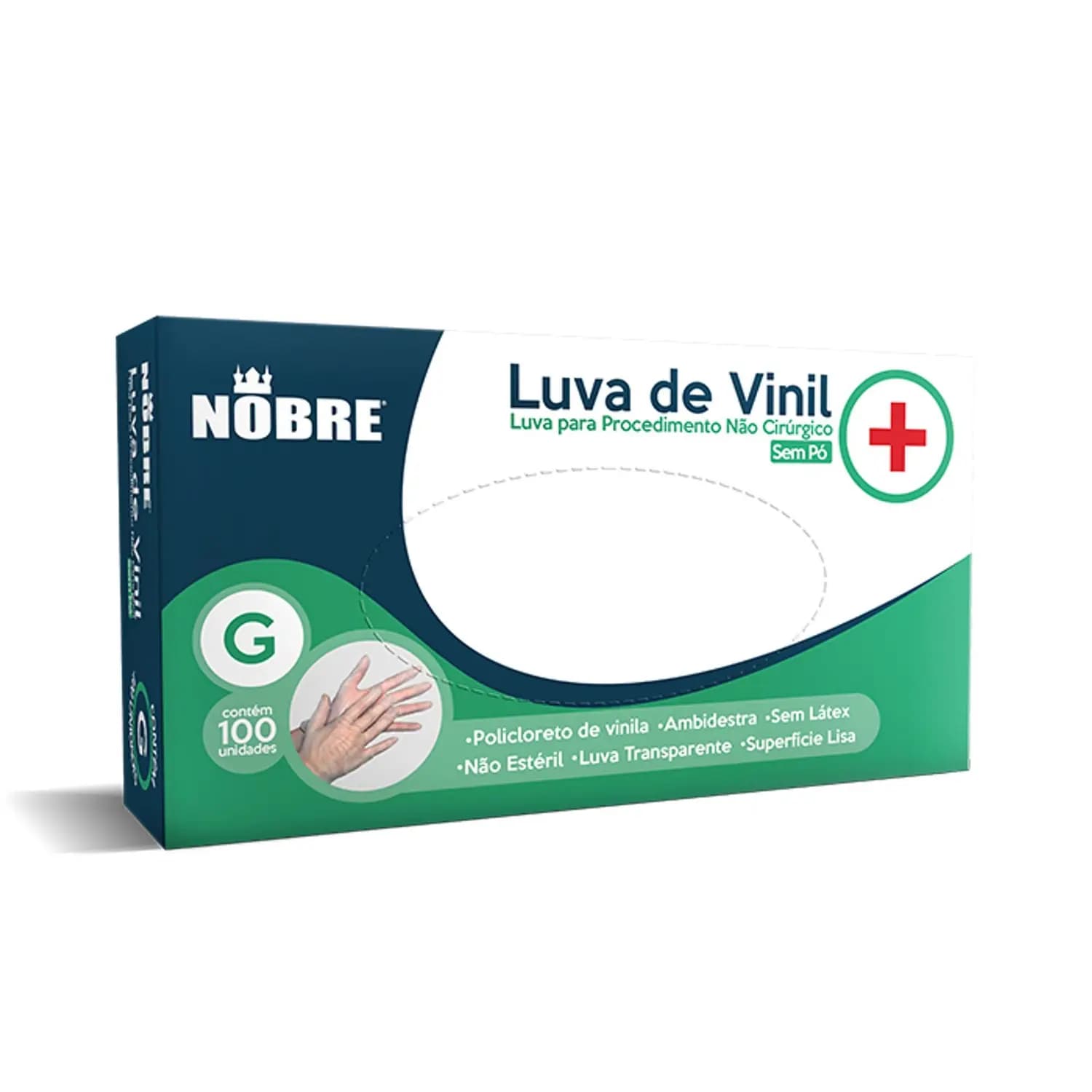 Luva Vinil Sem Po G - Nobre