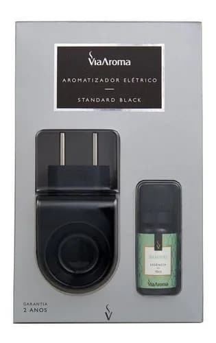 Aromatizador de Ambiente Via Aroma Standard Black com Varetas – Bamboo