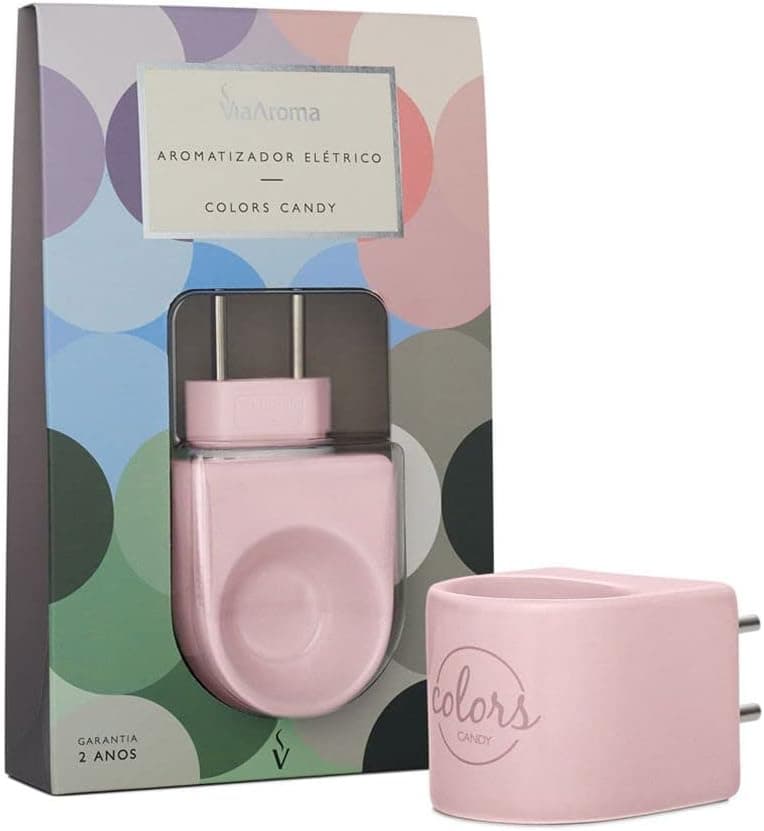 Aromatizador de Ambiente Via Aroma Colors Candy Rosa