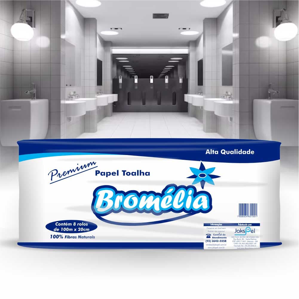 Papel Toalha Bromelia 06x200 Branco
