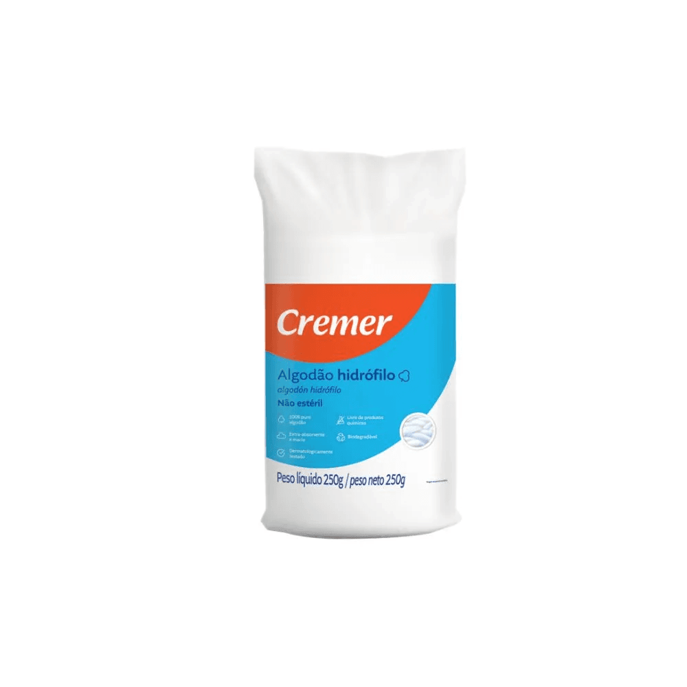 Algodao Hidrofilo 250g Cremer