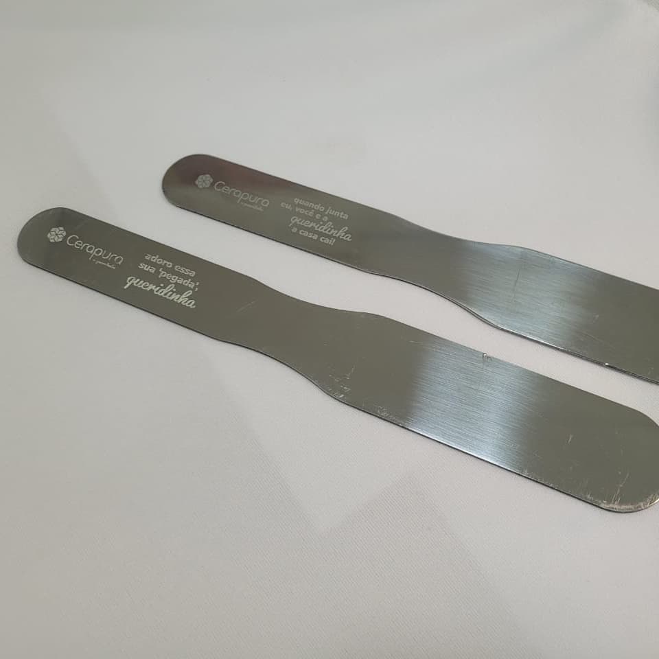 Espatula Inox 25cm Cera Pura