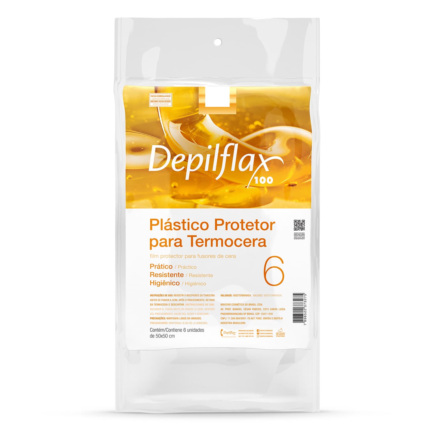 Plastico Protetor Termocera Depilflax c6