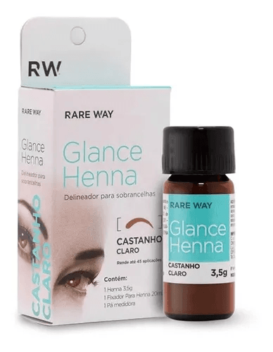 Kit Glance Henna Castanho Claro 35gr