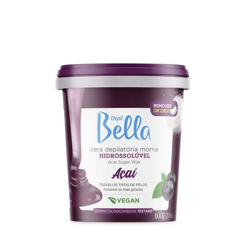 DBELLA Cera Hidrossolúvel Açaí 600g