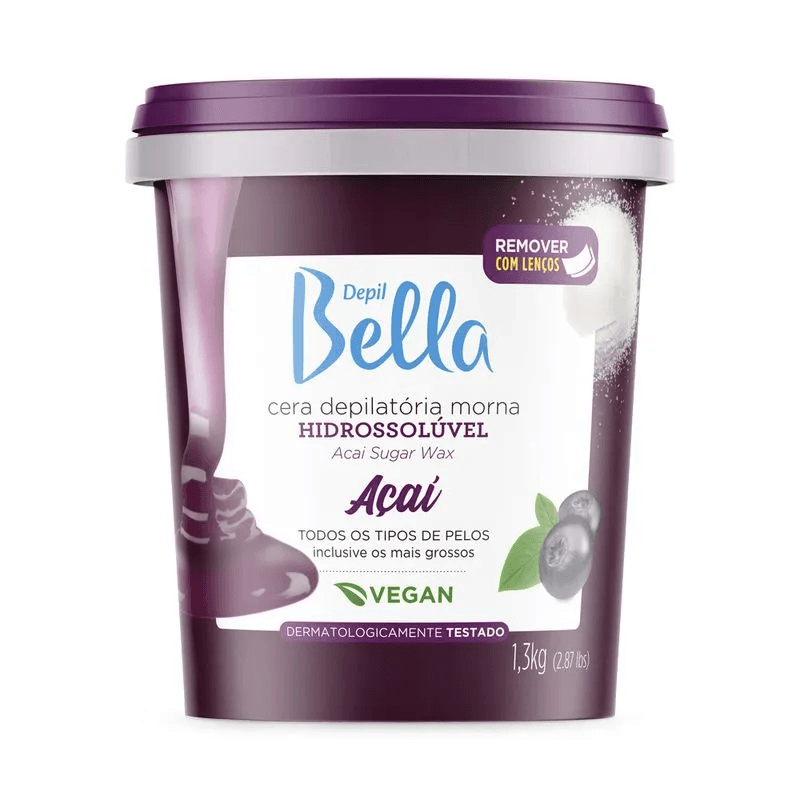 DBELLA Cera Hidrossolúvel Açaí 1,3kg