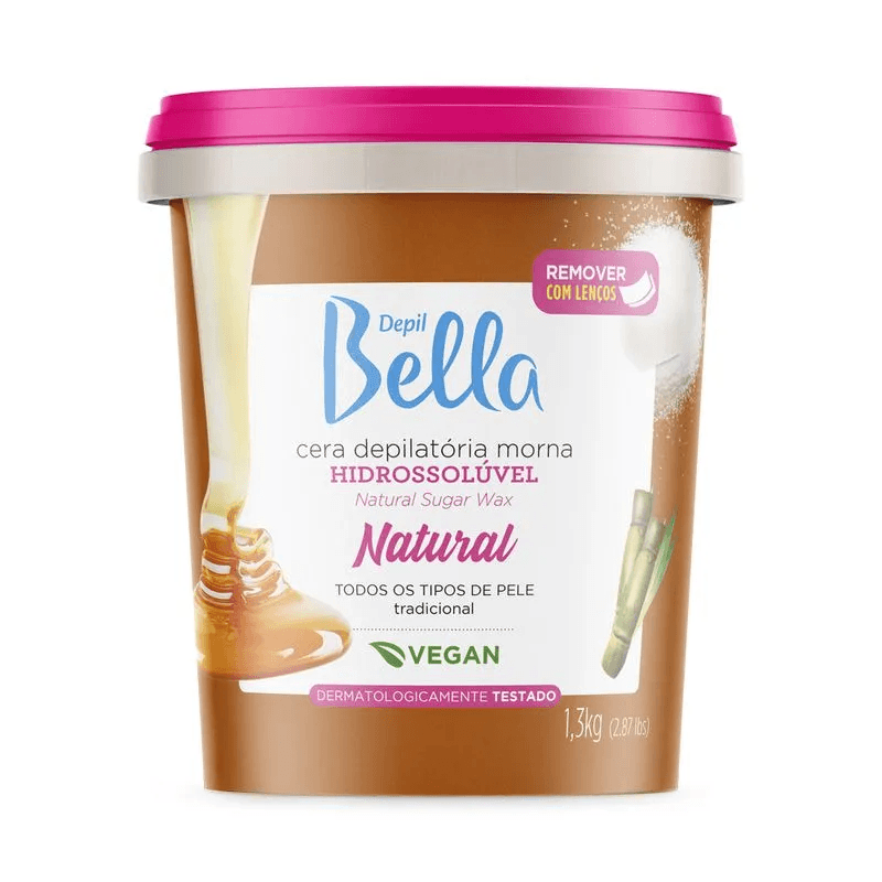 DBELLA Cera Hidrossolúvel Natural 1,3kg