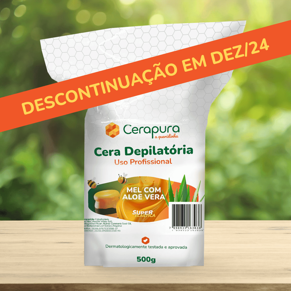 CERA PURA MEL COM ALOE VERA - 500G