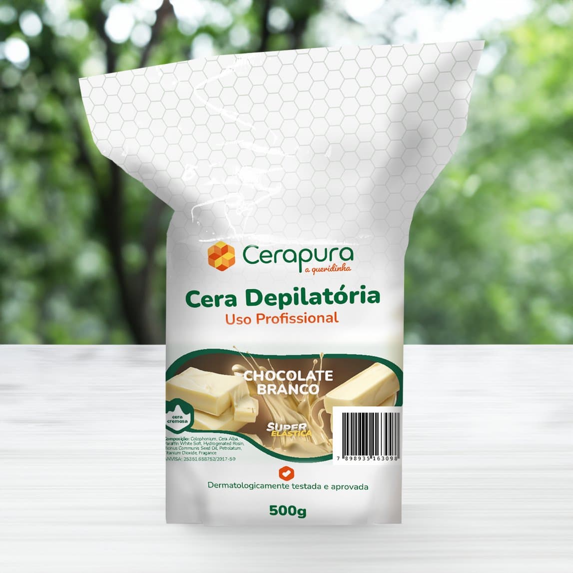 CERA PURA BRANCA - CHOCOLATE - 500G