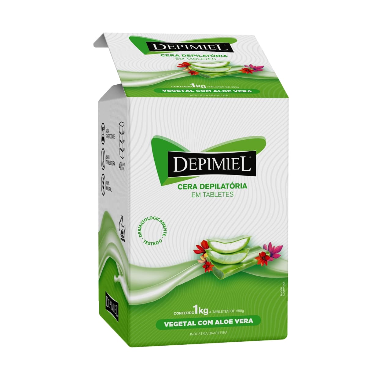 Cera Deo Vegetal 1000g 4 Tabletes