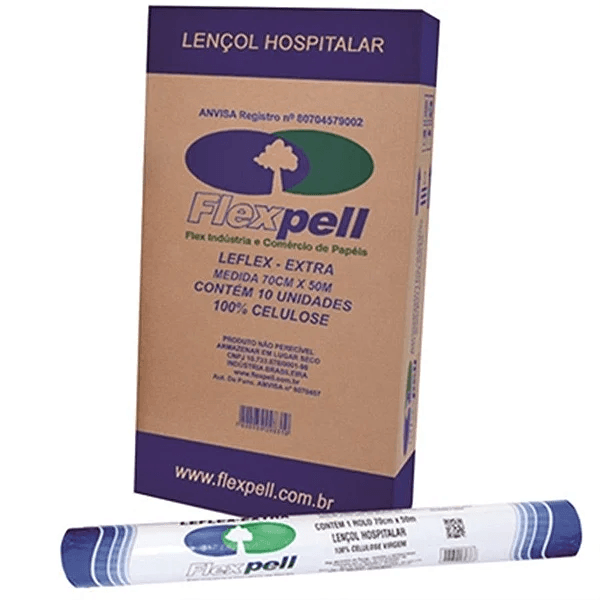 Papel Lencol Leflex Extra 70cm x 50m