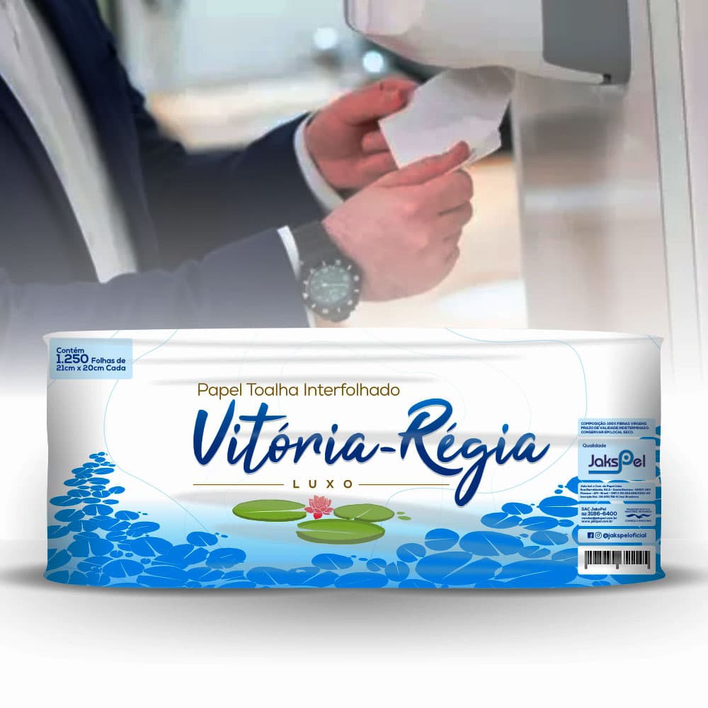 Papel Toalha Vitoria Regia 1250fl Celulose