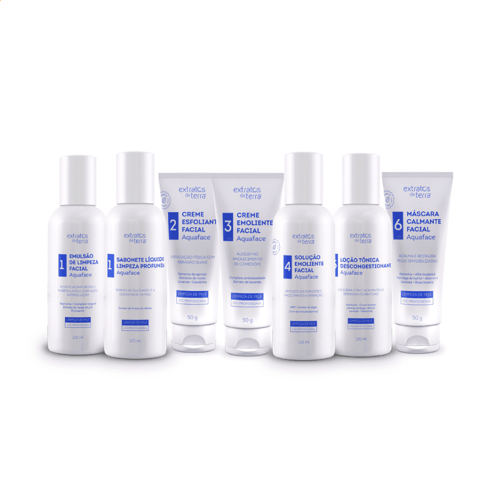 MINI  Aquaface Solução Emoliente 120 ml | Dermocosmético Vegano