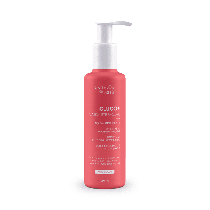 Gluco+ Sabonete Facial 130 ml | Dermocosmético Vegano