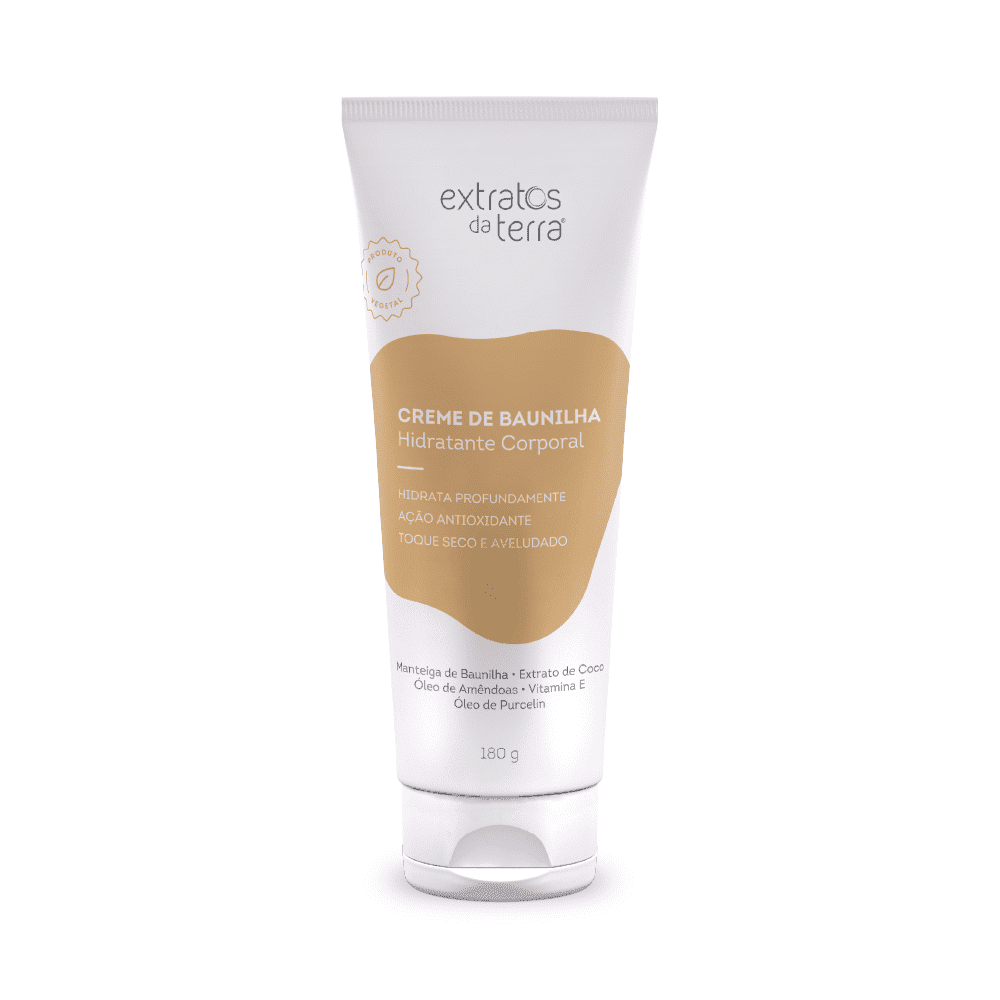 Creme Hidratante Corporal Creme De Baunilha 180 g | Dermocosmético Vegano