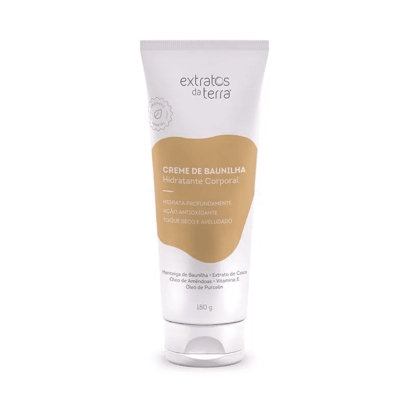 Creme Hidratante Corporal Creme De Baunilha 180 g | Dermocosmético Vegano
