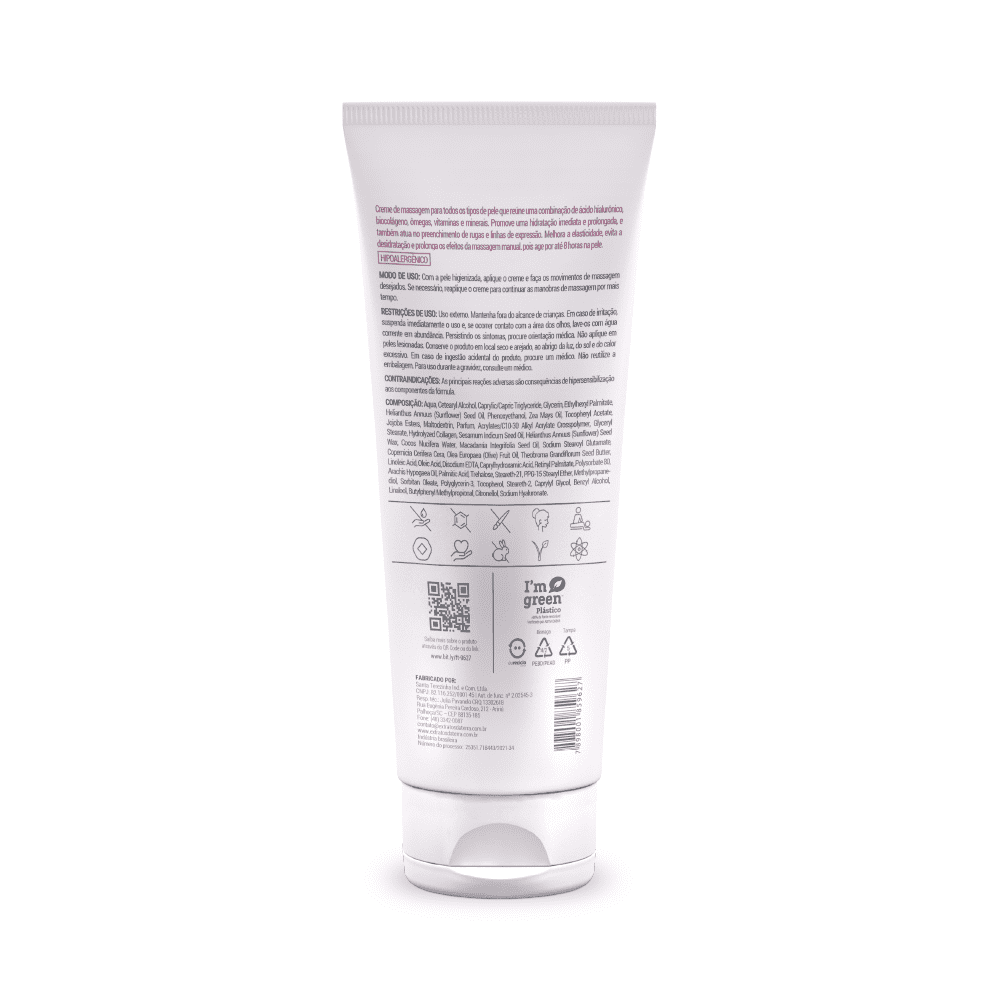 Hydra Massage Xr - Creme De Massagem - 180 g | Dermocosmético Vegano