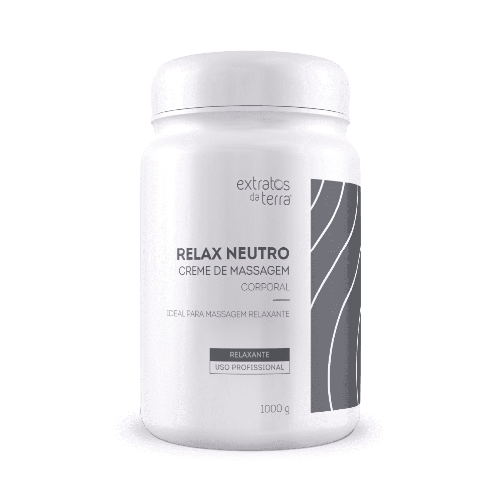 Relax Neutro Creme De Massagem 1000 g | Dermocosmético Vegano
