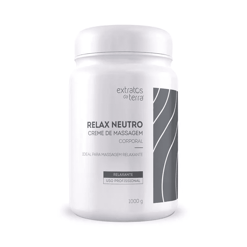 Relax Neutro Creme De Massagem 1000 g | Dermocosmético Vegano