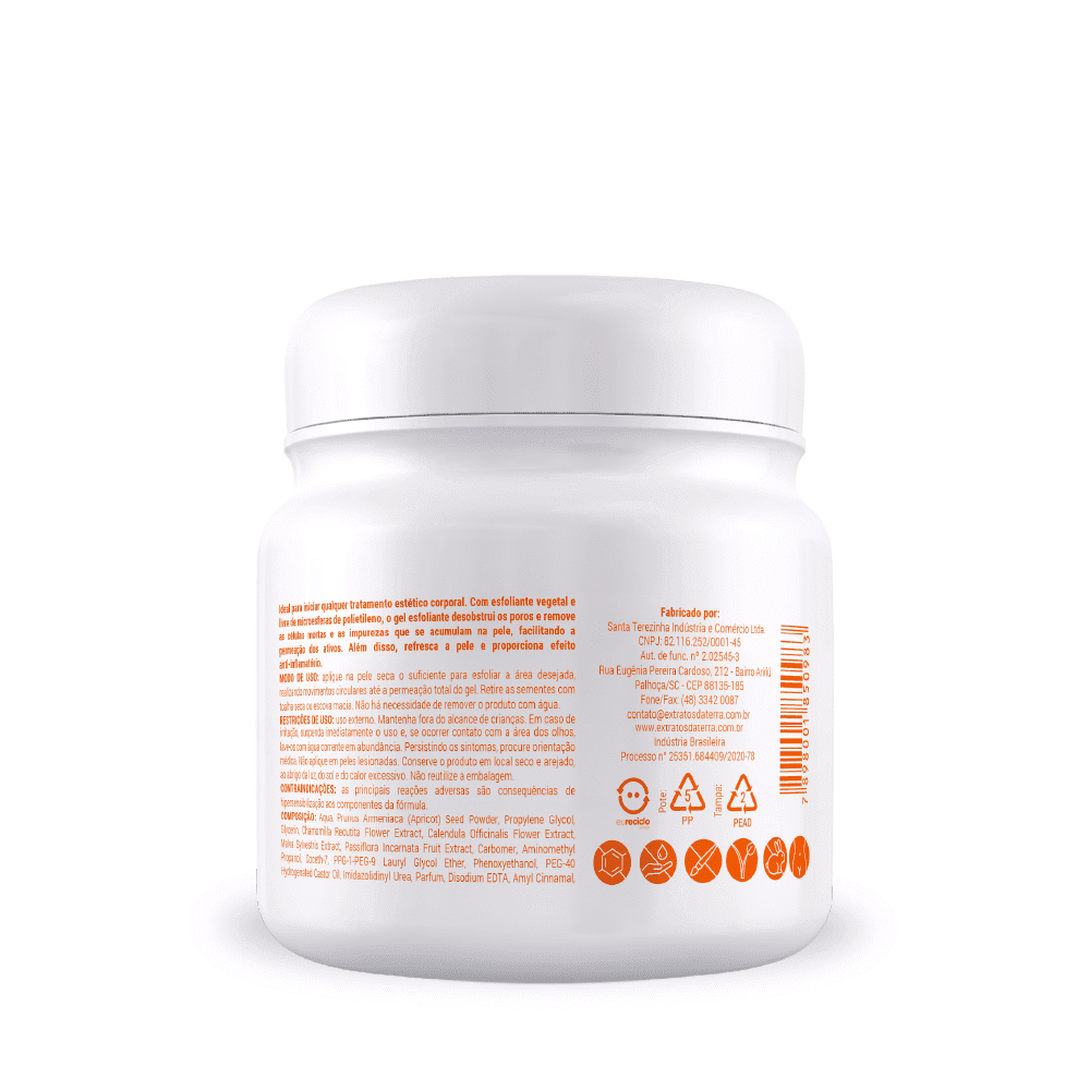 Gel Esfoliante Corporal Com Semente De Apricot 500 G