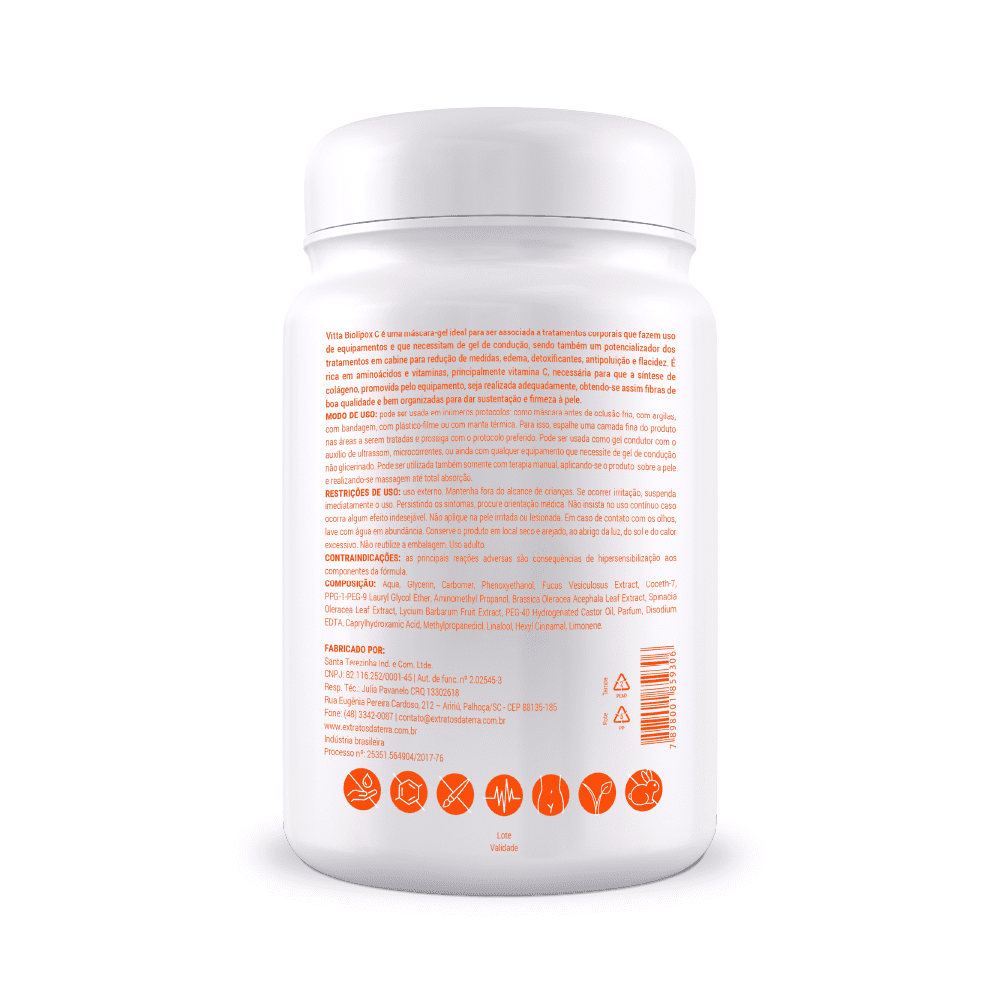 Biolipox C Máscara Gel 1000 g | Dermocosmético Vegano
