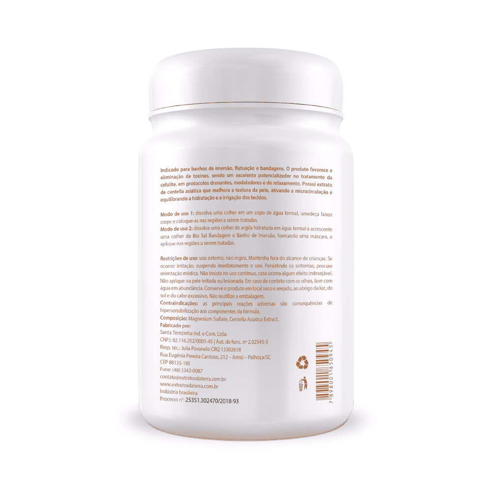 Bio Sal Bandagem E Imersão 1000 g | Dermocosmético Vegano
