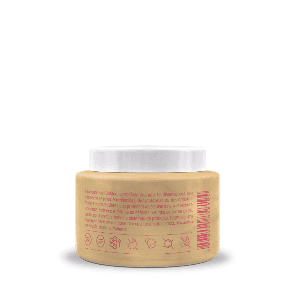 Máscara Nutri Golden Facial 180 g | Dermocosmético Vegano
