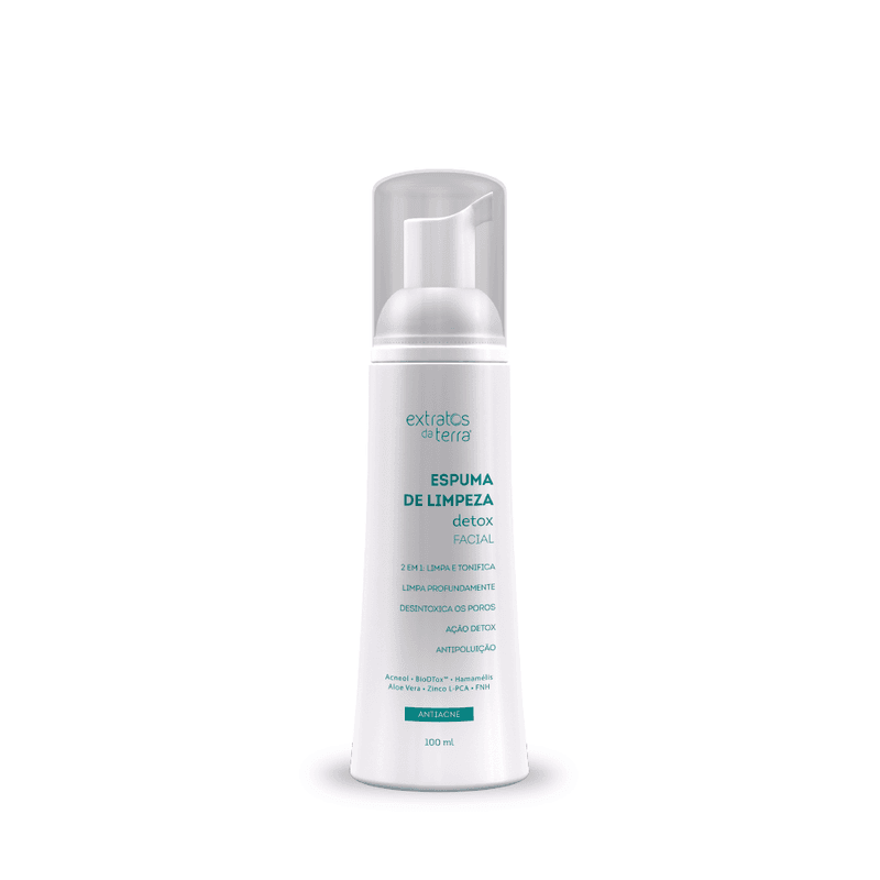 Espuma De Limpeza Detox 100ml | Dermocosmético