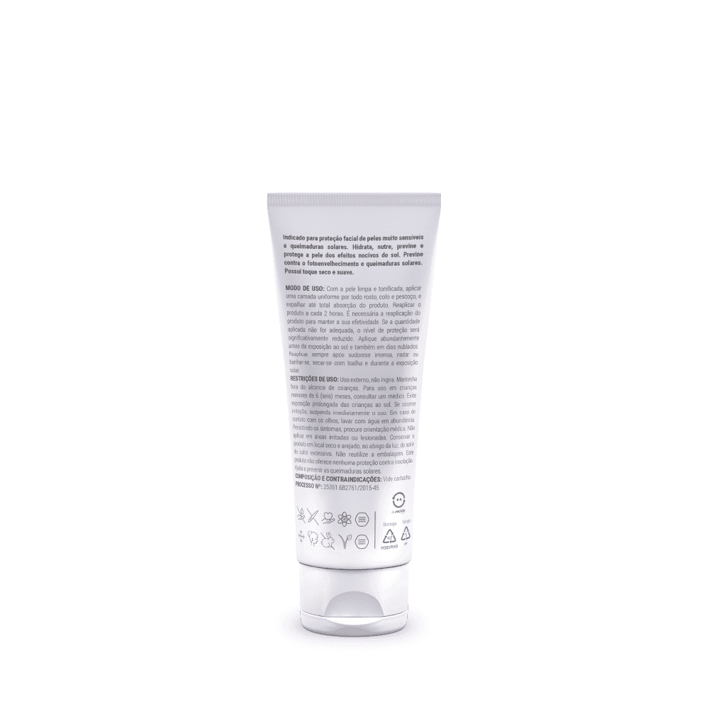 Fotoprotetor Facial Fps 50 - 50 g | Dermocosmético Vegano
