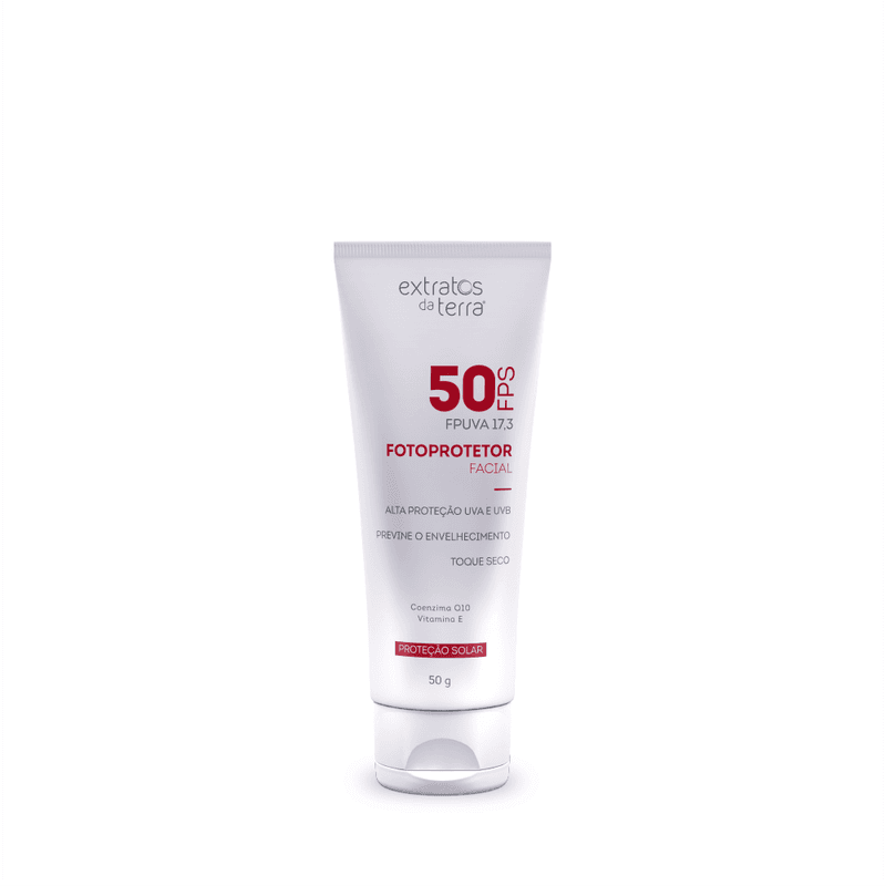 Fotoprotetor Facial Fps 50 - 50 g | Dermocosmético Vegano