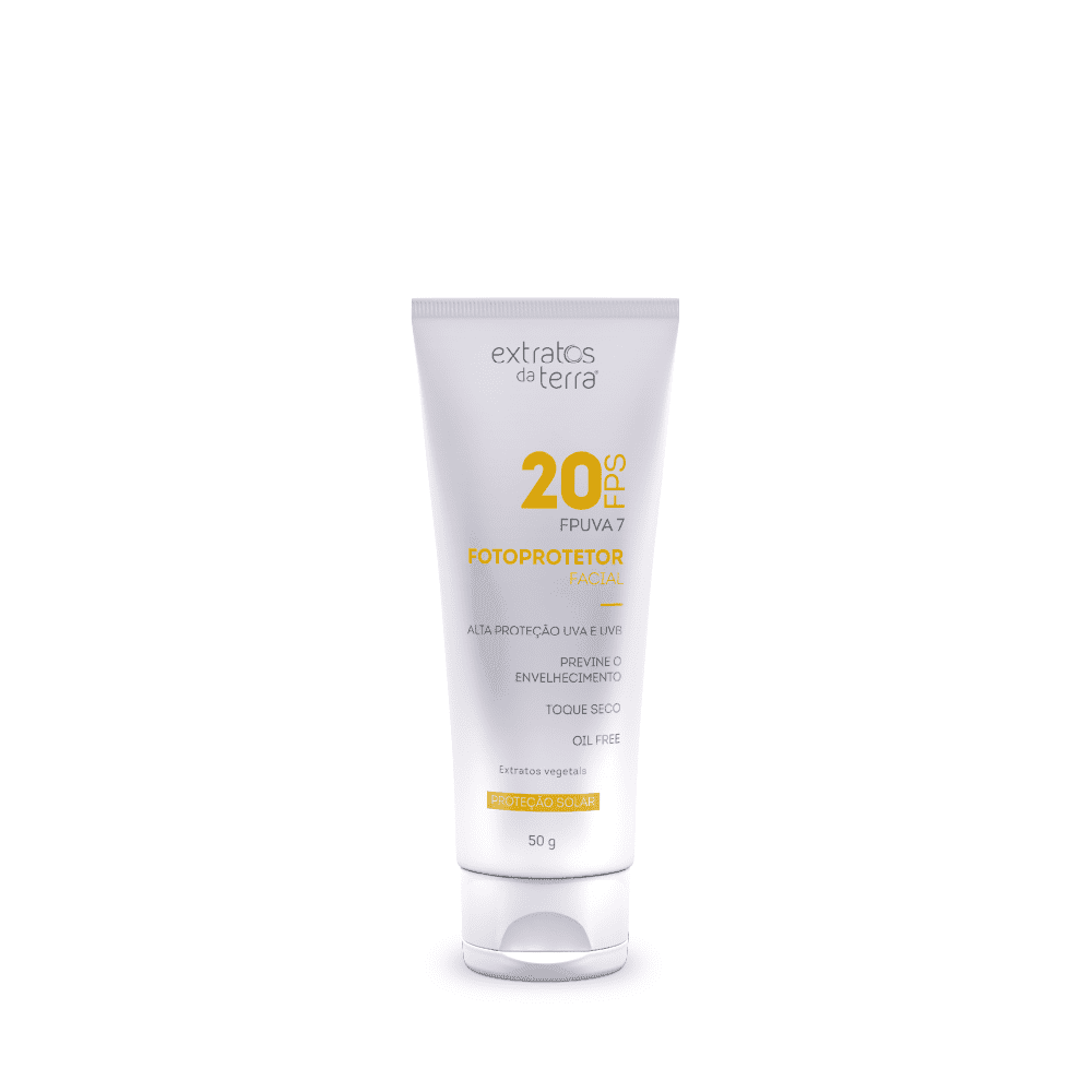 Fotoprotetor Facial Fps 20 - 50 g | Dermocosmético Vegano