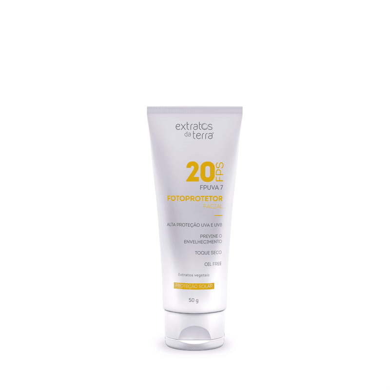 Fotoprotetor Facial Fps 20 - 50 g | Dermocosmético Vegano