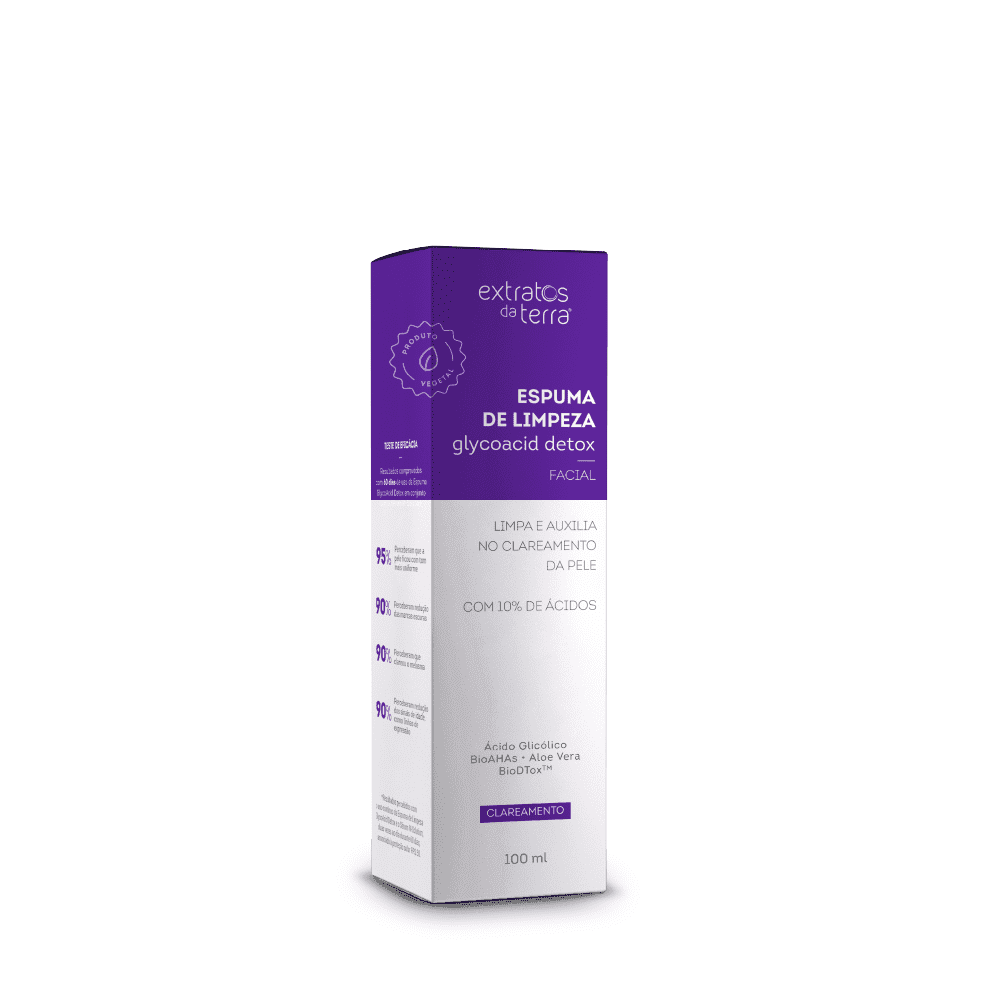 Espuma De Limpeza Glycoacid Detox 100 ml | Dermocosmético Vegano