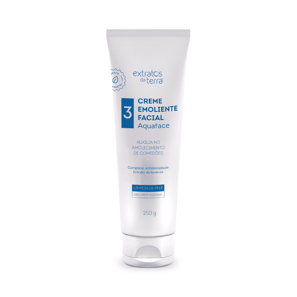 Aquaface Creme Emoliente Todos os Tipos De Pele 250 g | Dermocosmético Vegano