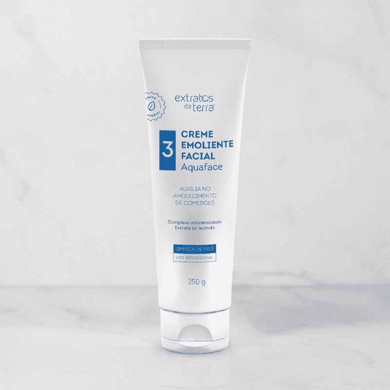 Aquaface Creme Emoliente Todos os Tipos De Pele 250 g | Dermocosmético Vegano