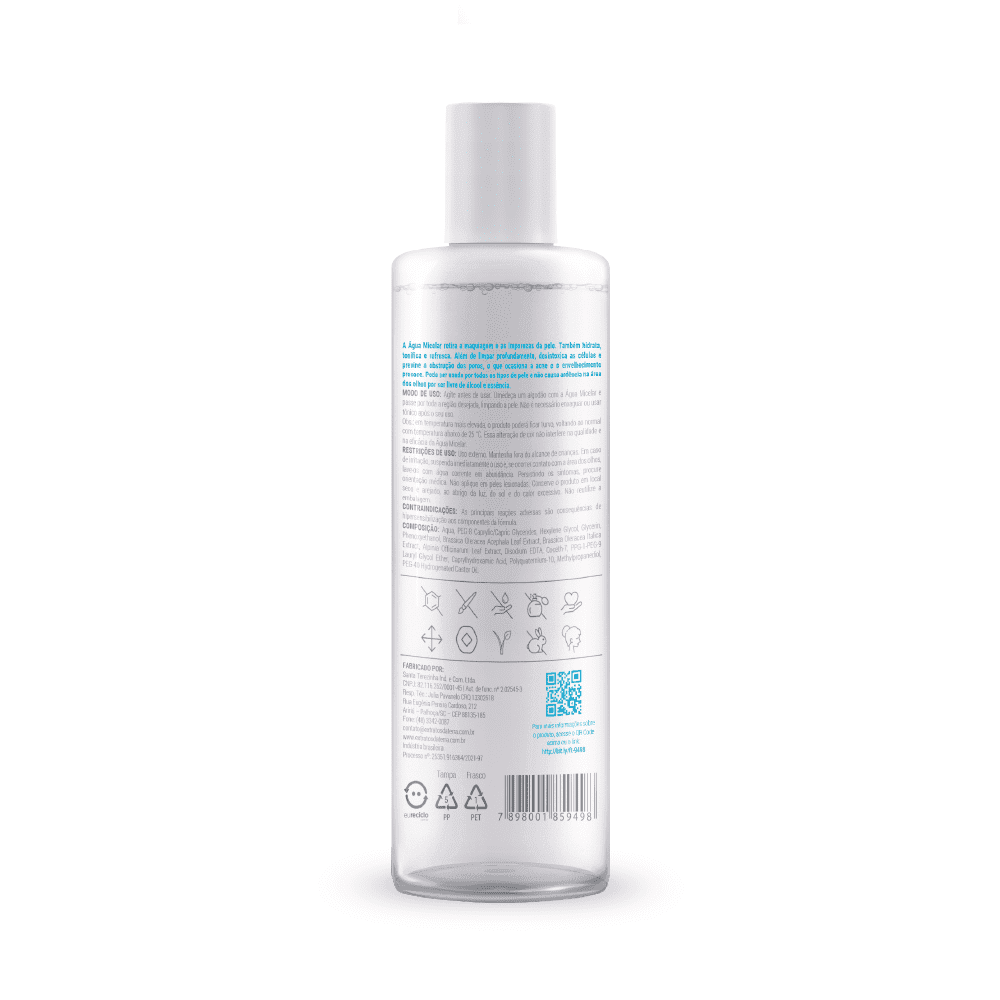 Água Micelar 200 ml | Dermocosmético Vegano