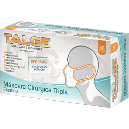 Mascara Tripla Branca Talge 50und