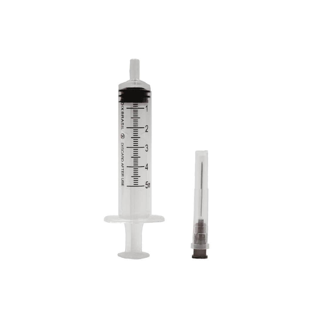 Seringa 5ml com Agulha Luer Slip 22g1 Medix