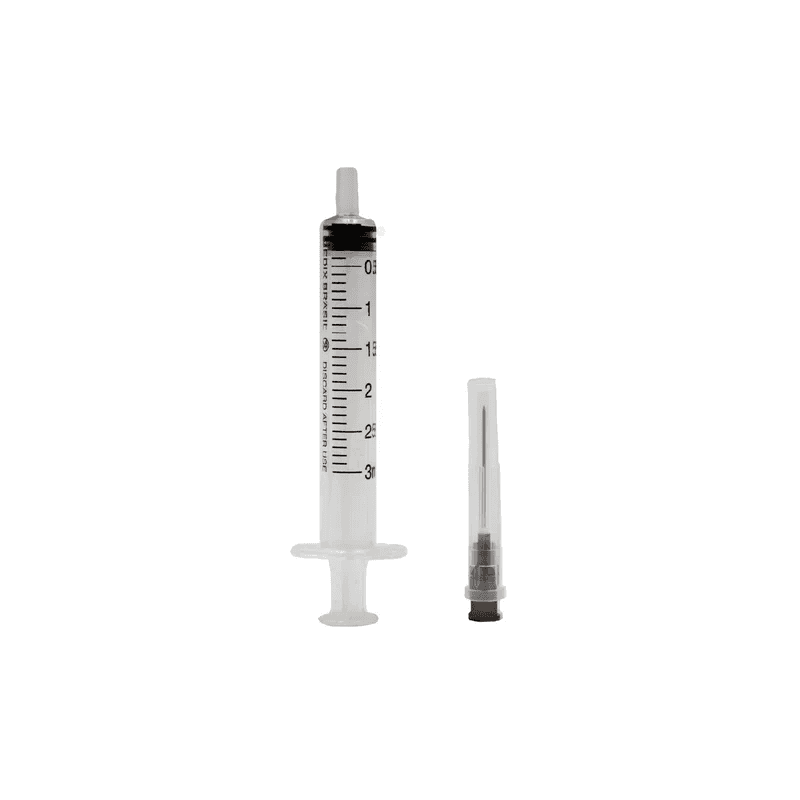 Seringa 3ml com Agulha Luer Slip 22g1 Medix