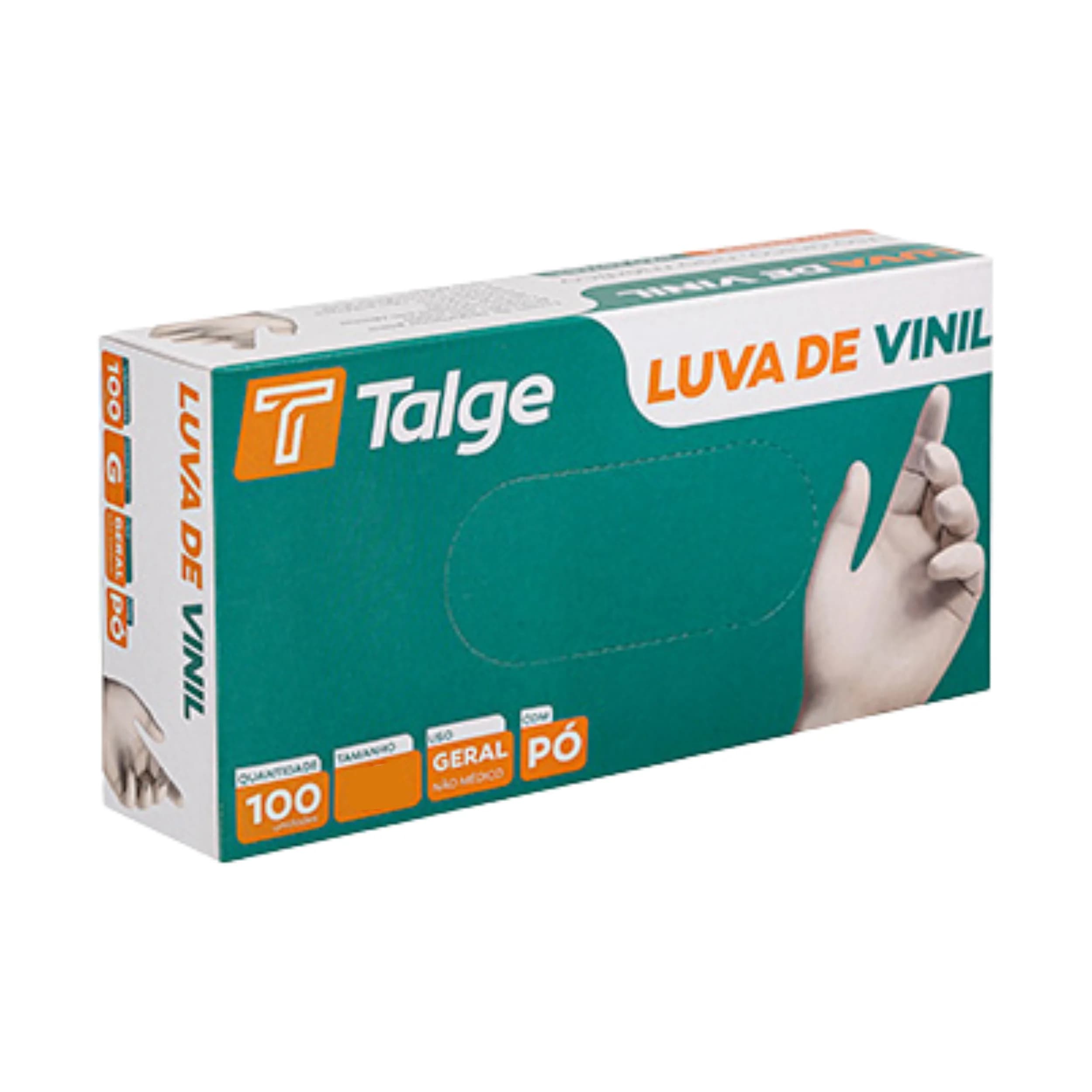 Luva Vinil com Po P - Talge