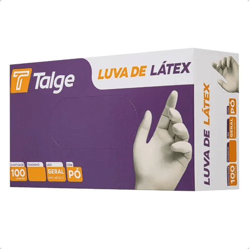 Luva Latex P cx 100und uso geral - Talge