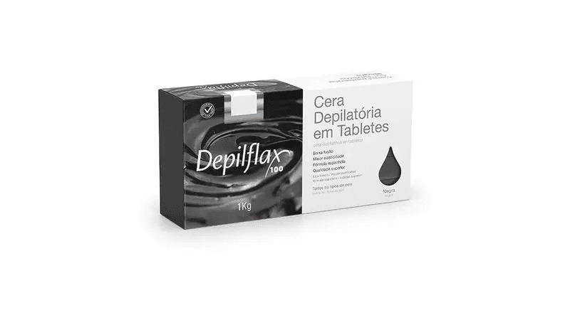 Cera Quente Depilflax Negra 1kg