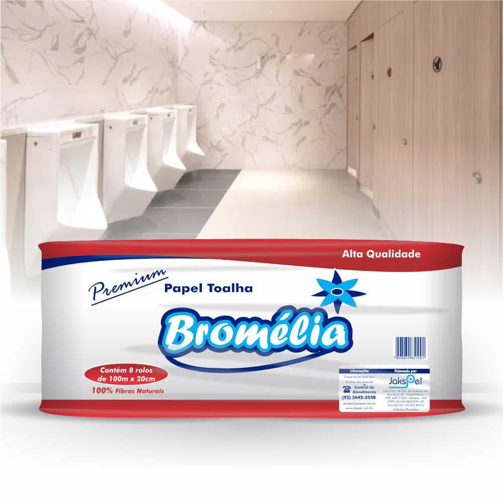 Papel Toalha Bromelia 06x200 Celulose