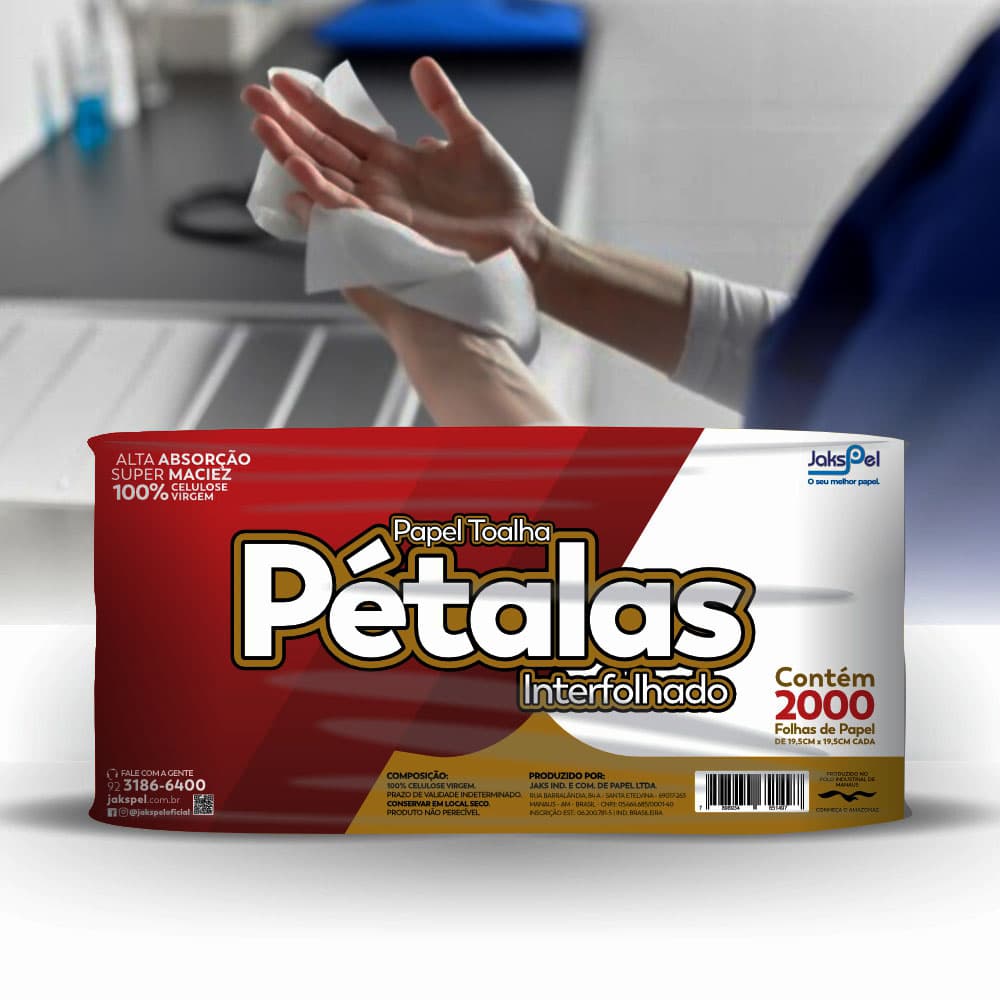 Papel Toalha Petalas Inter 2000fl